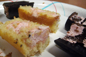 Illustration for article titled Strawberry And Creme Twinkies and Ho-Hos, plus dark chocolate wine-gels